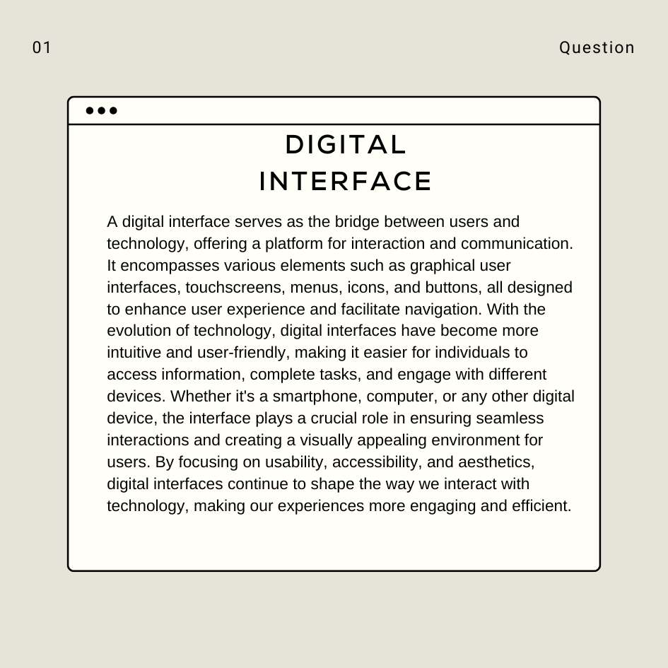 What is digital interface